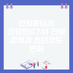 간염(B16)과 간경변(K741) 진행 과정과 진단코드 변화