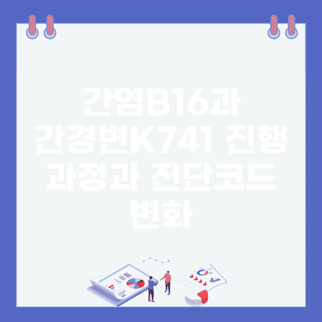 간염(B16)과 간경변(K741) 진행 과정과 진단코드 변화