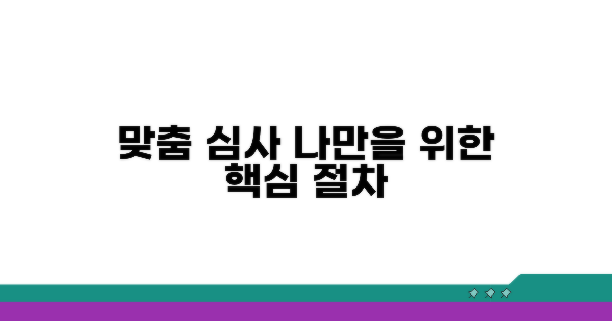 개인별 맞춤 심사 과정
