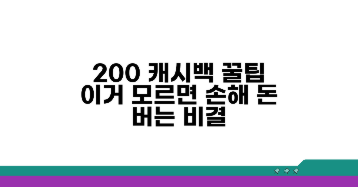 캐시백 200% 꿀팁