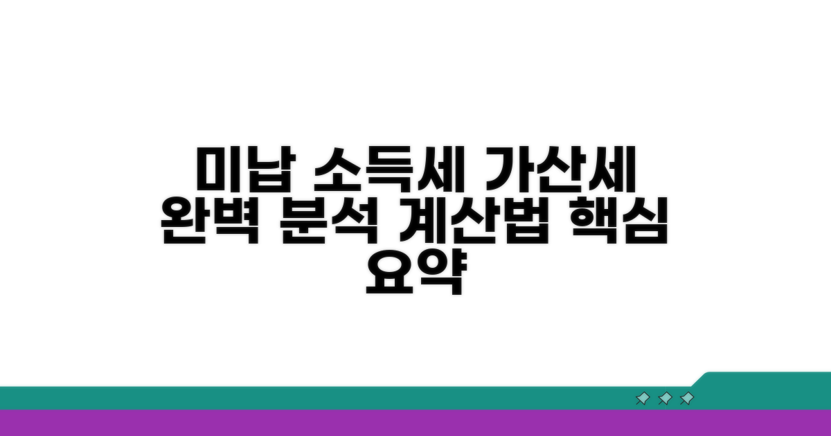 미납 소득세 가산세 계산법