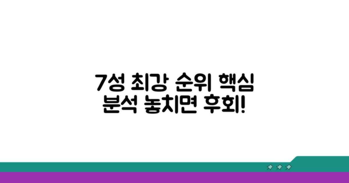 7성 캐릭터 순위와 핵심 분석