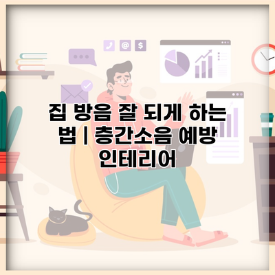 집 방음 잘 되게 하는 법 | 층간소음 예방 인테리어