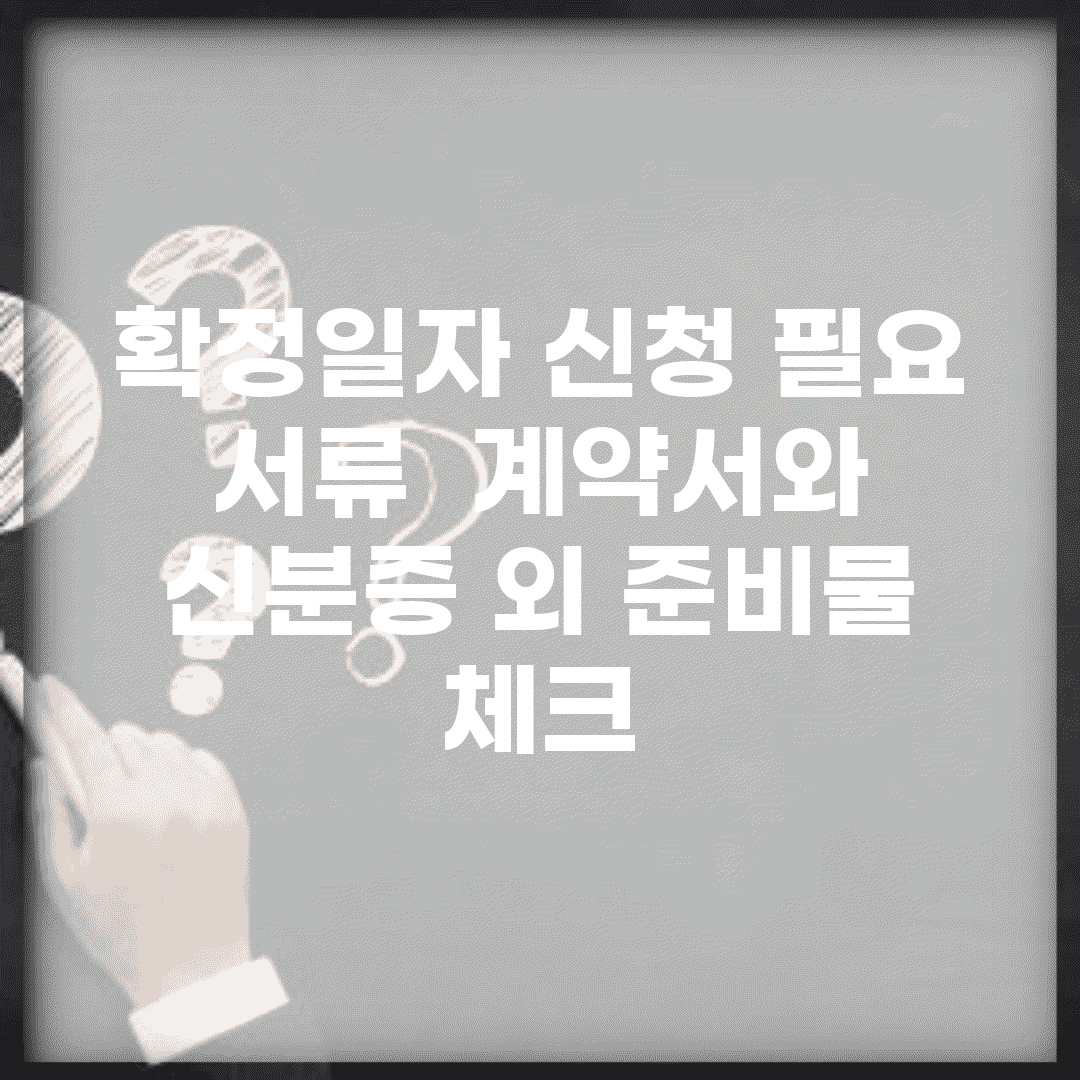 확정일자 신청 필요 서류 | 계약서와 신분증 외 준비물 체크