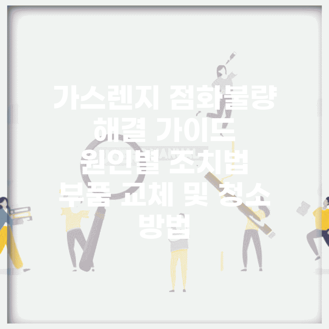 가스렌지 점화불량 해결 가이드 | 원인별 조치법 | 부품 교체 및 청소 방법