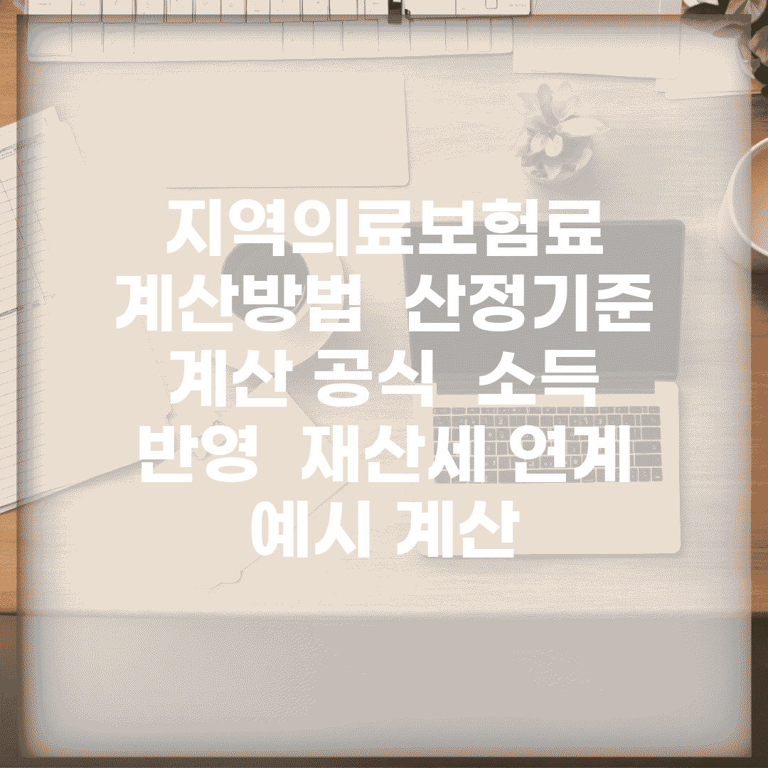 지역의료보험료 계산방법 | 산정기준 | 계산 공식 | 소득 반영 | 재산세 연계 | 예시 계산