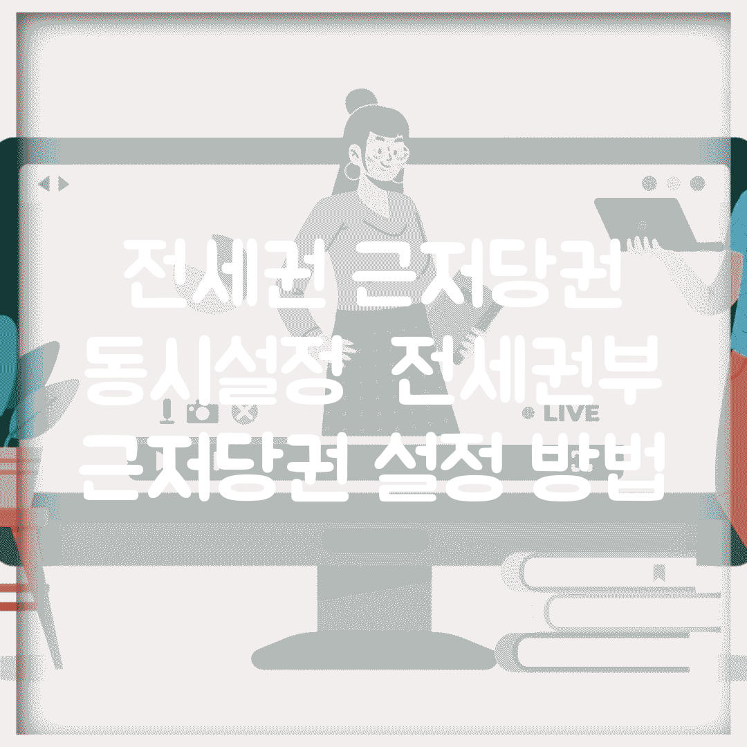 전세권 근저당권 동시설정 | 전세권부 근저당권 설정 방법