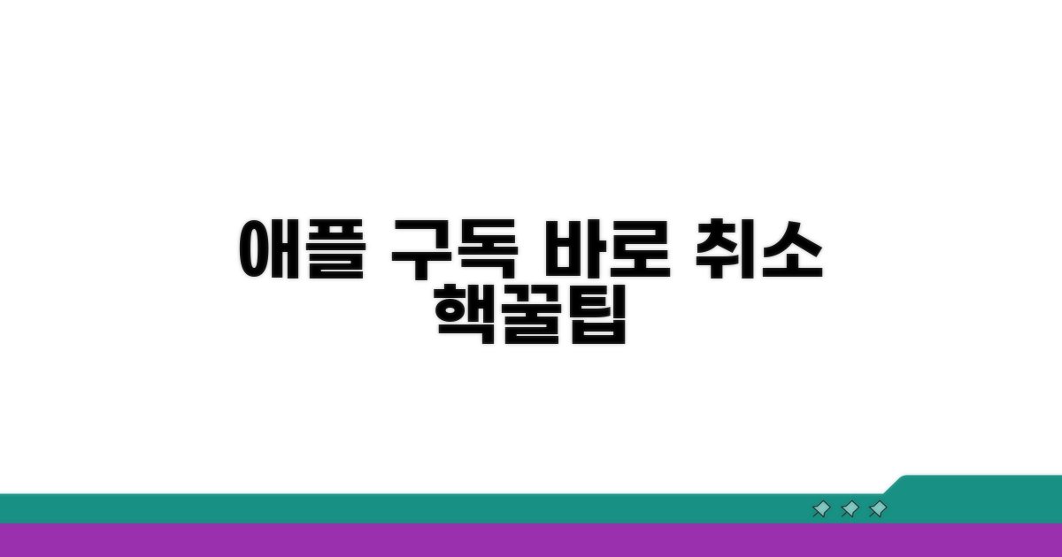 애플 구독 취소 쉬운 방법