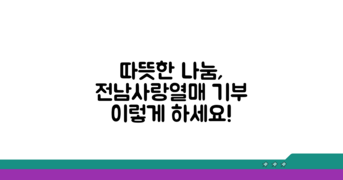 전남사랑의열매 기부 절차