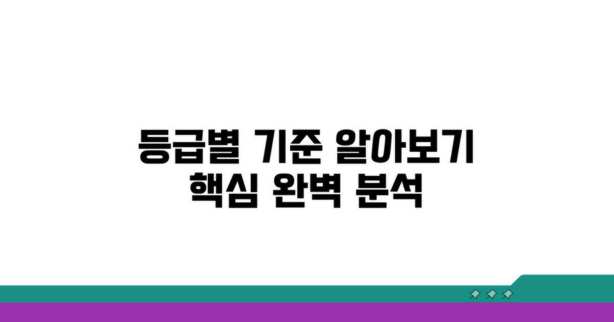 등급별 기준 상세 분석