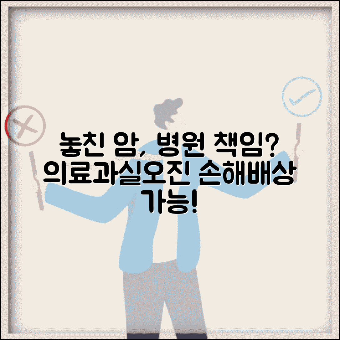 건강검진에서 암 놓쳤는데 병원 책임 물을 수 있나요 | 의료과실 | 오진 | 손해배상