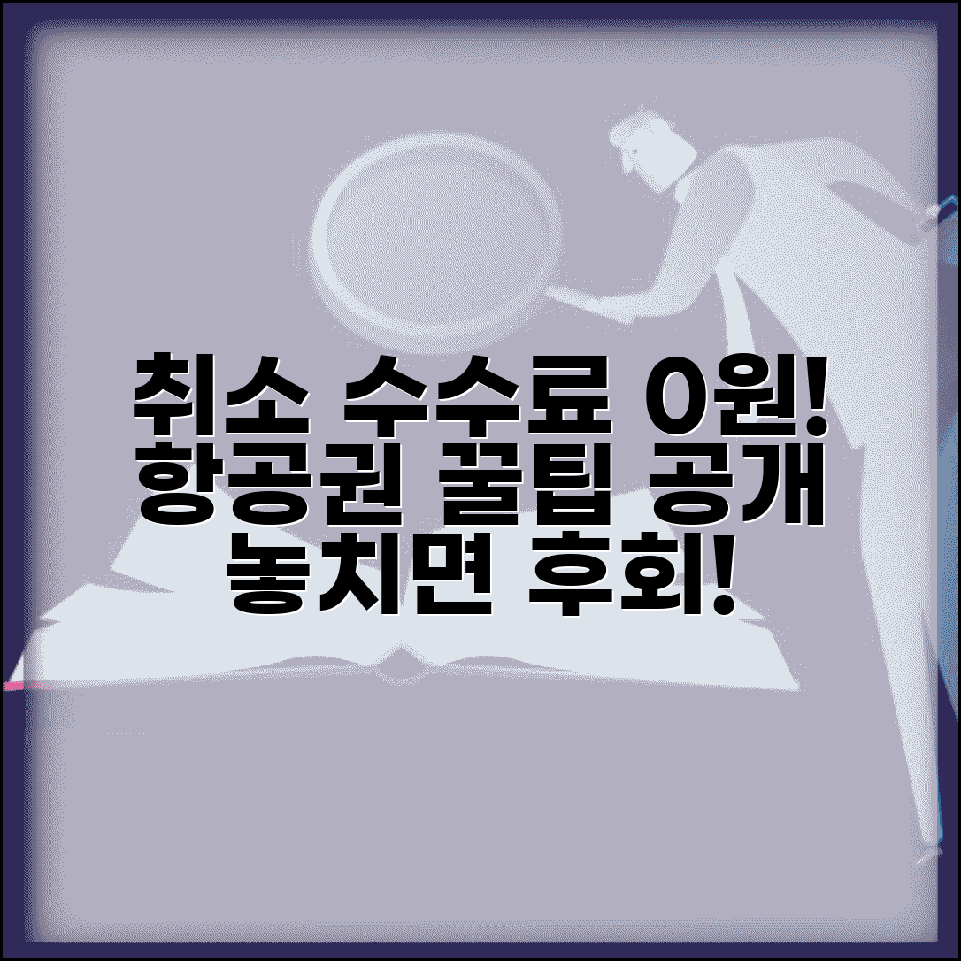 취소 수수료 없는 항공권 | 취소 수수료 면제 항공료 완벽정리