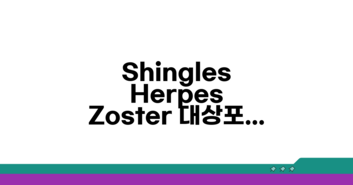 대상포진 영어 Shingles, Herpes Zoster
