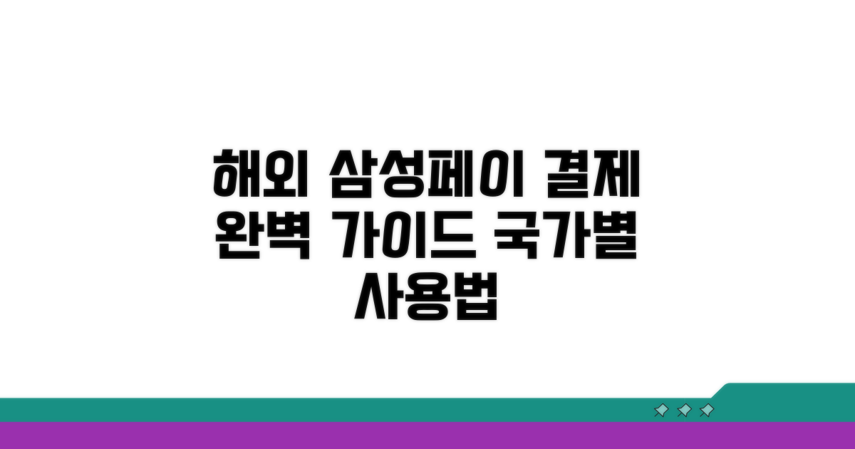 국가별 삼성페이 해외 결제 사용법
