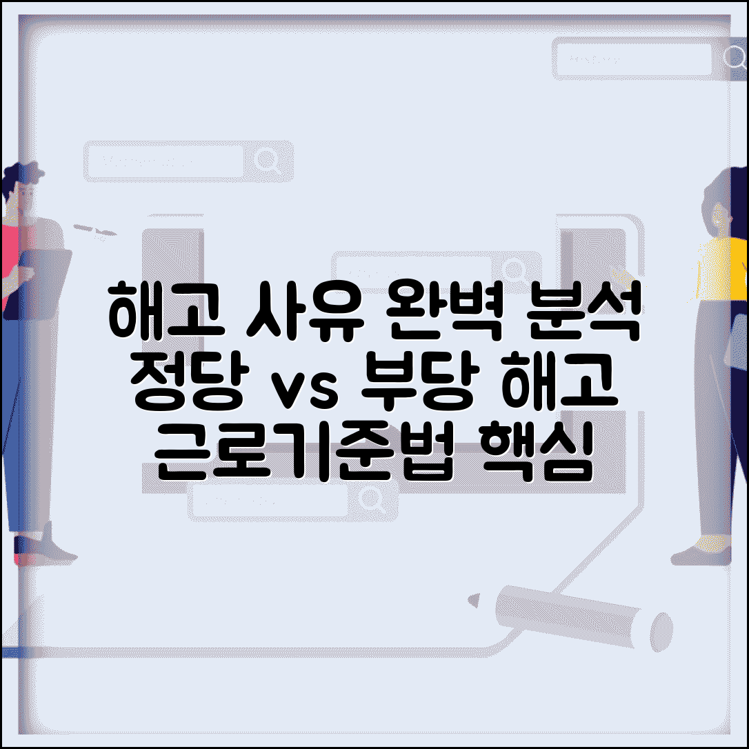 해고사유 정당한 사유 부당해고 | 근로기준법 해고 사유 완벽 분석