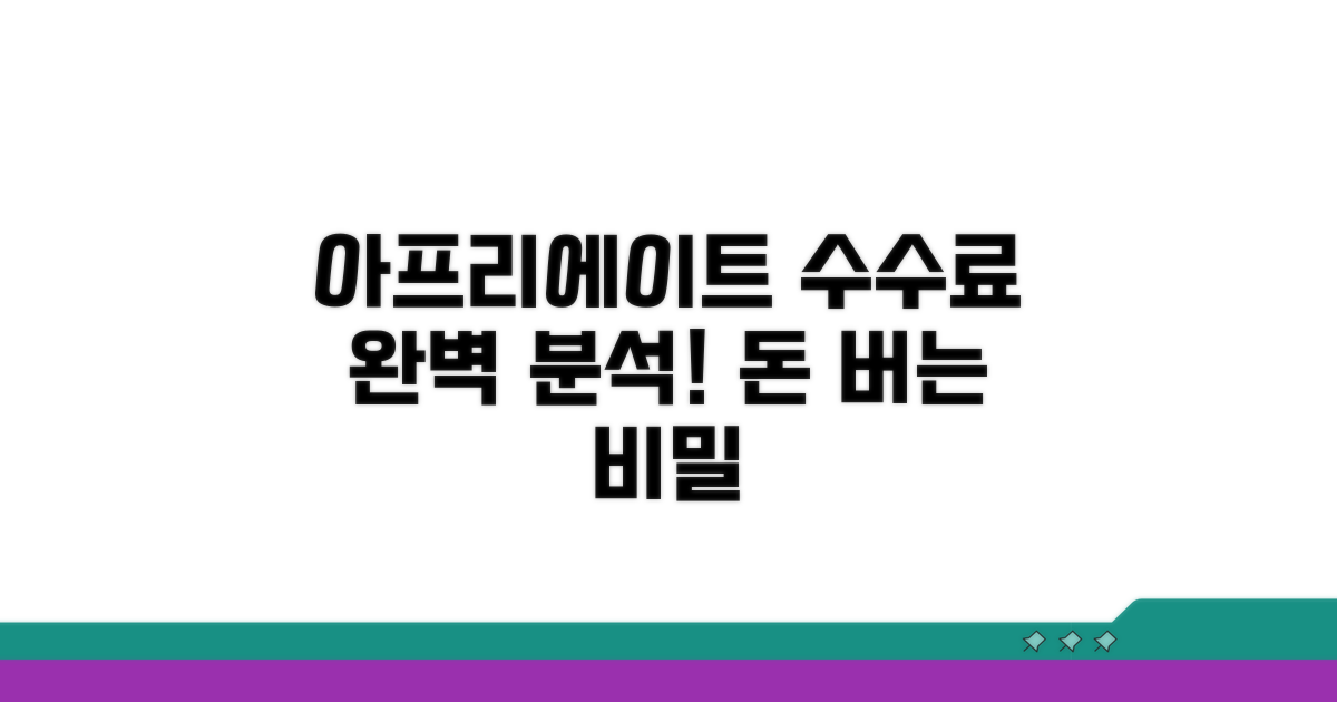 아프리에이트 수수료 완벽 분석