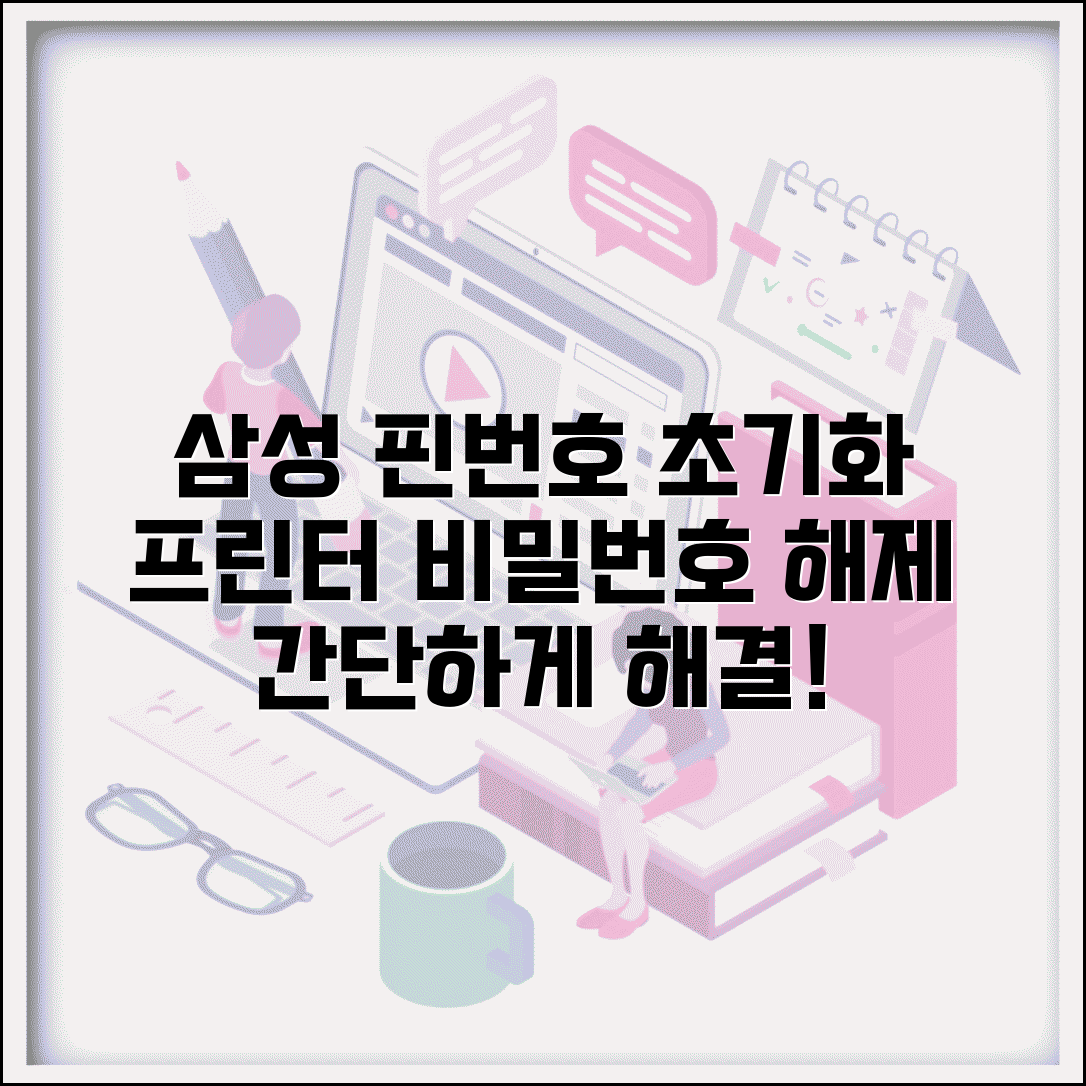 삼성 프린터 핀번호 초기화 | 삼성 프린터 핀번호 해제 방법