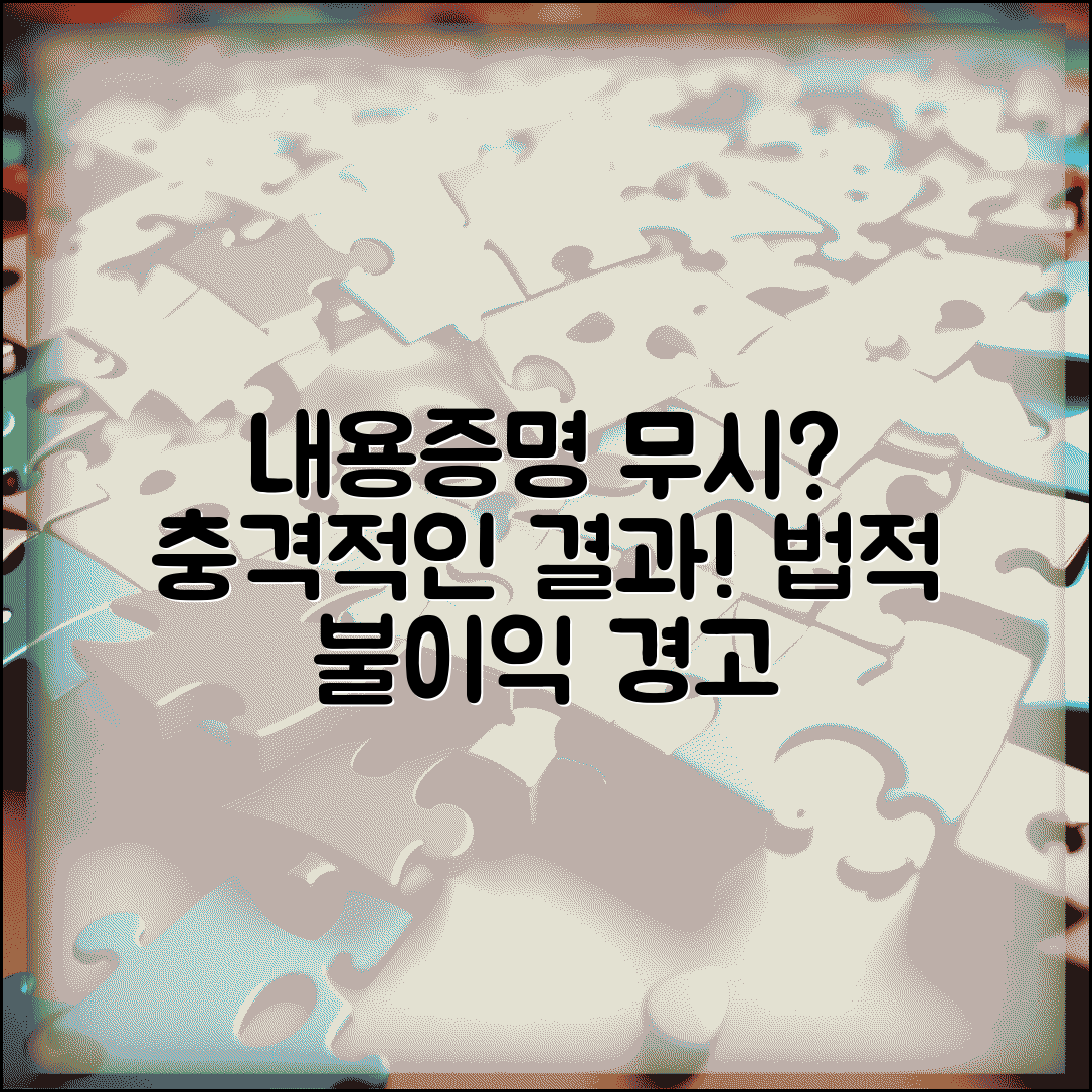 내용증명 무시했을때 효과 | 내용증명서 무시 시 법적 결과