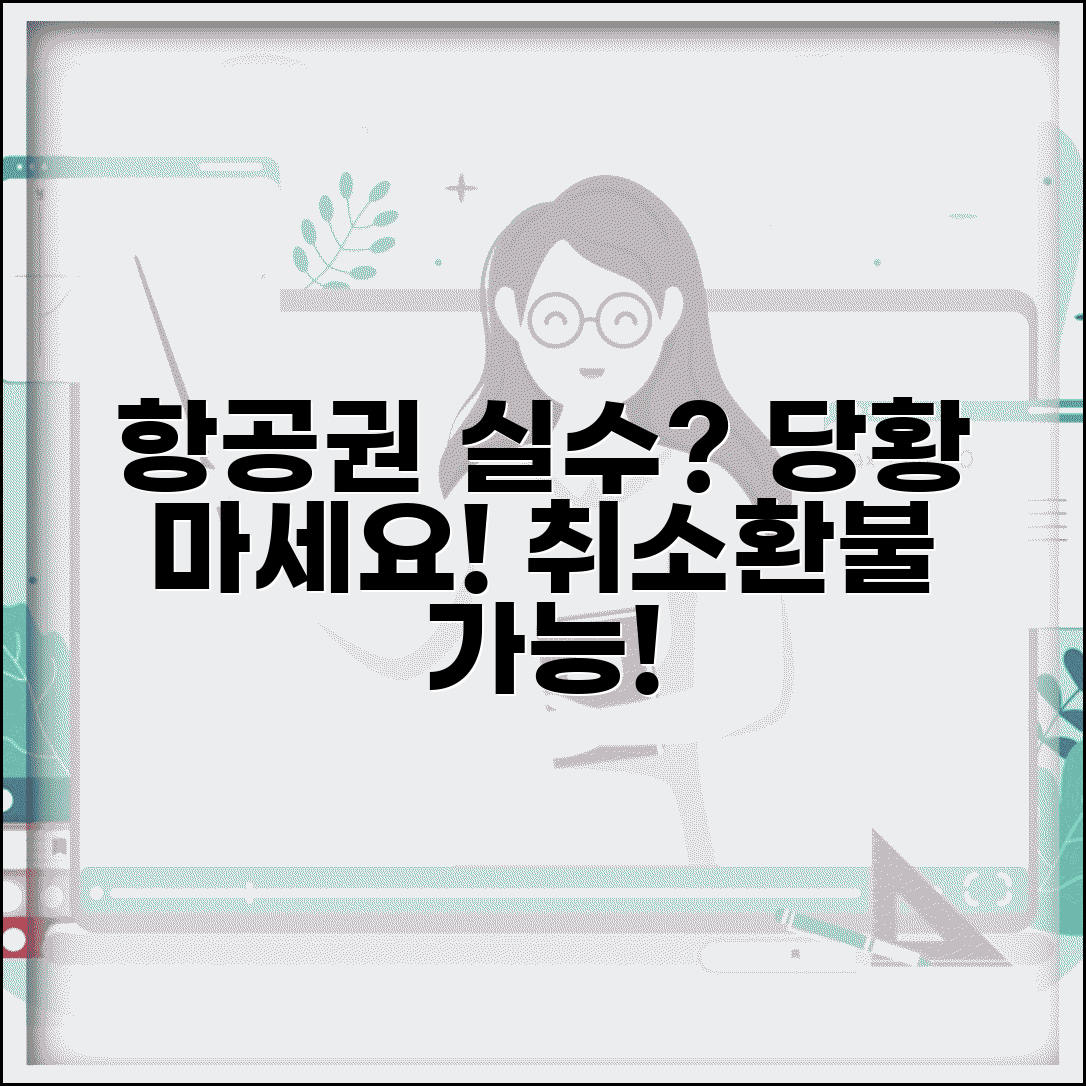 항공권 예약 실수로 잘못했는데 취소 가능한가요 | 항공권 실수 | 예약 취소 | 환불