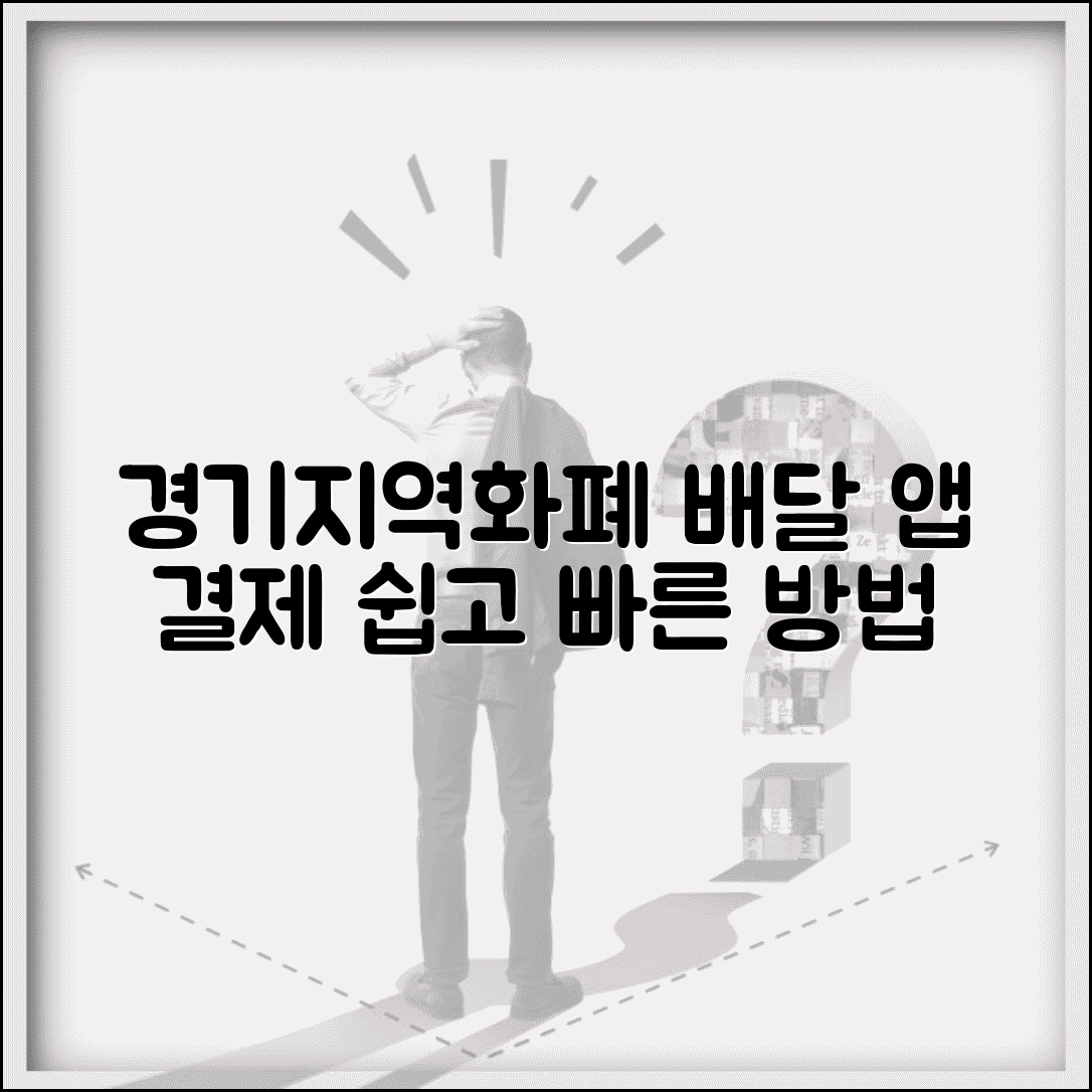 경기지역화폐 배달 사용법과 앱 결제 가이드