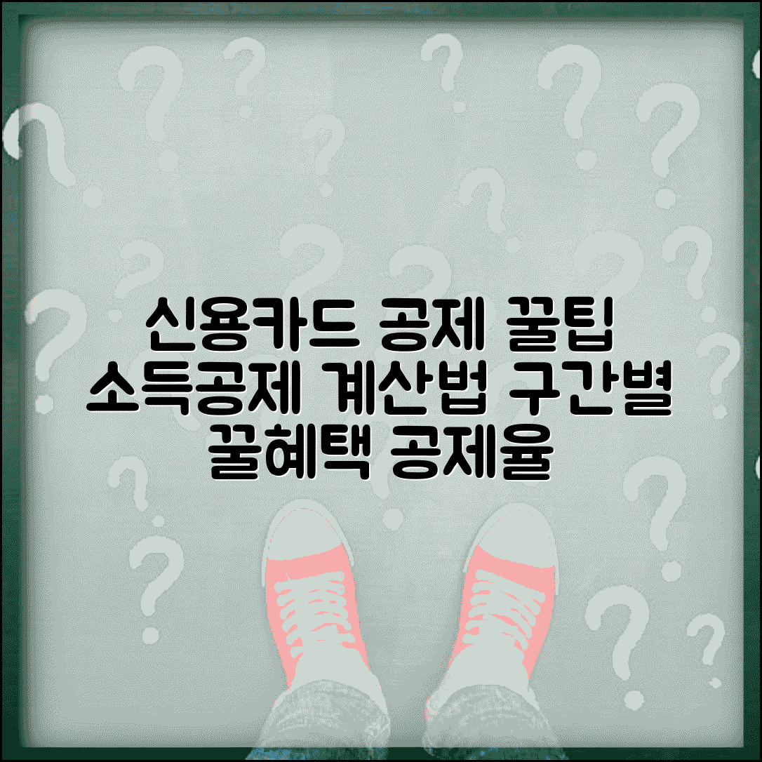 신용카드 소득공제 계산방법과 카드 사용액 구간별 공제율