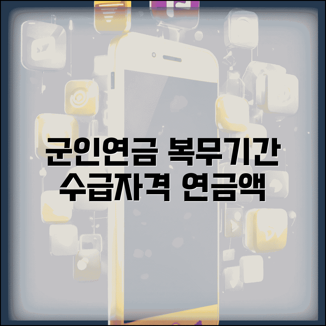 군인연금 복무기간 계산과 수급 자격 연금액