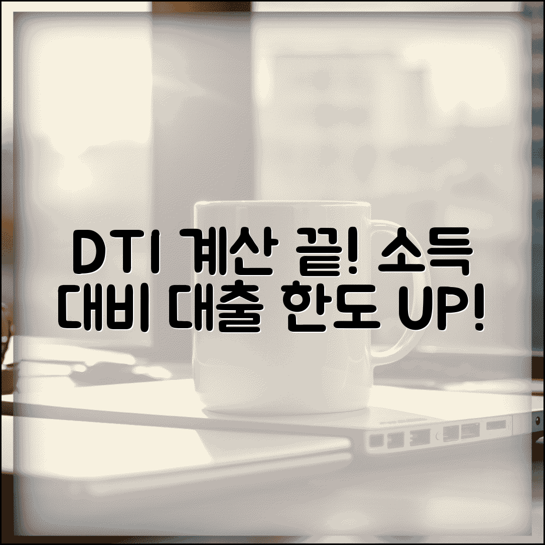 주택담보대출 DTI 계산 방법과 소득 대비 한도