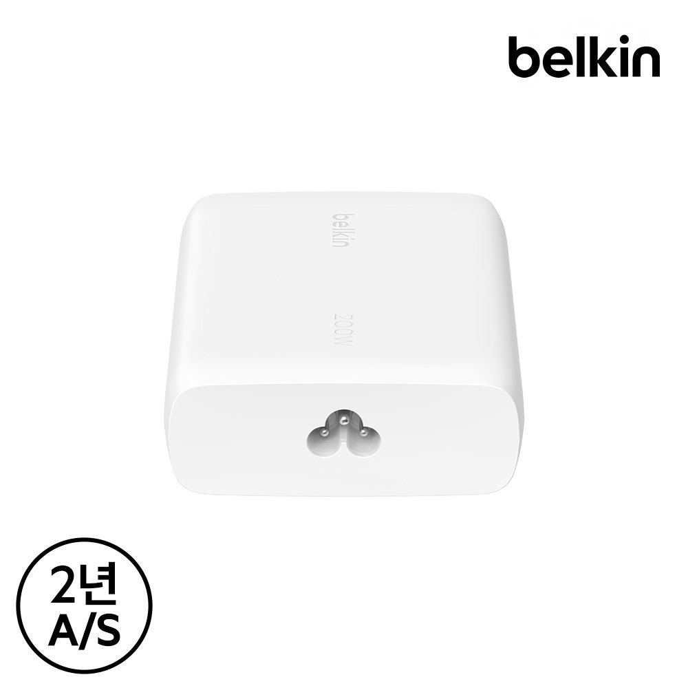 벨킨 200W C타입 4포트 GaN PD 3.1 PPS 고속 충전기 WCH015kr 갤럭시 S26 S25 아이폰17 16 14 13 맥북 에어 M4 아이패드 노트북 충전 상세 이미지 2