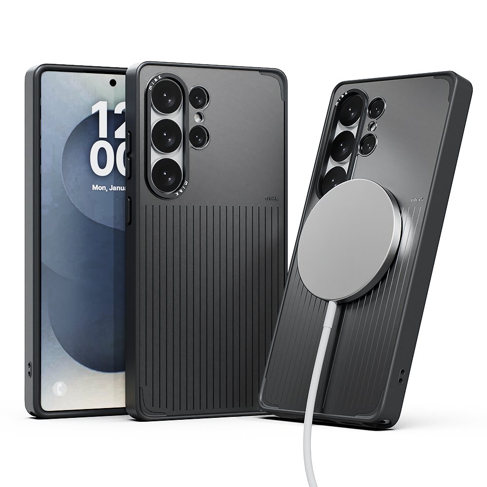 미아크 갤럭시 맥세이프 케이스 무드 스티커 포함 블랙, 갤럭시S26 울트라 상세 이미지 1