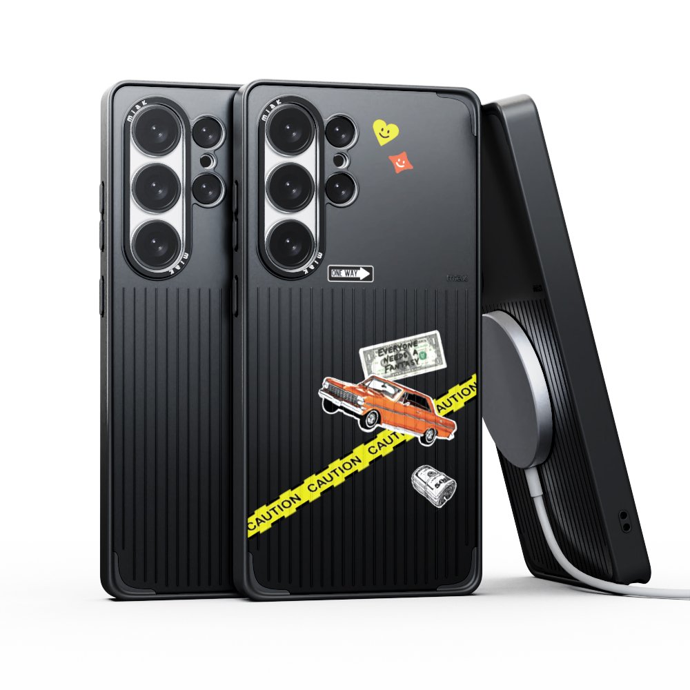 미아크 갤럭시 맥세이프 케이스 무드 스티커 포함 블랙, 갤럭시S26 울트라 상세 이미지 1