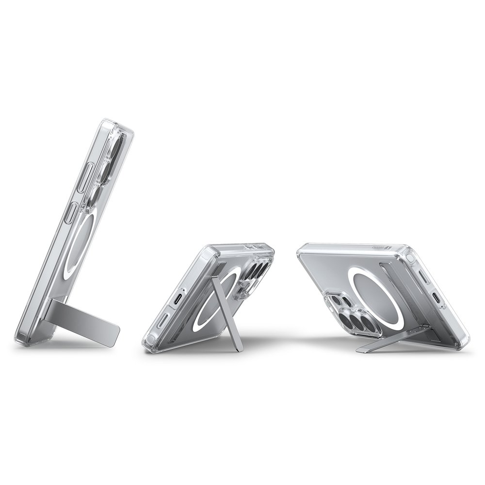 슈피겐 갤럭시 맥세이프 스탠드 케이스 울트라하이브리드S맥핏 클리어화이트, 갤럭시S26 울트라 상세 이미지 1