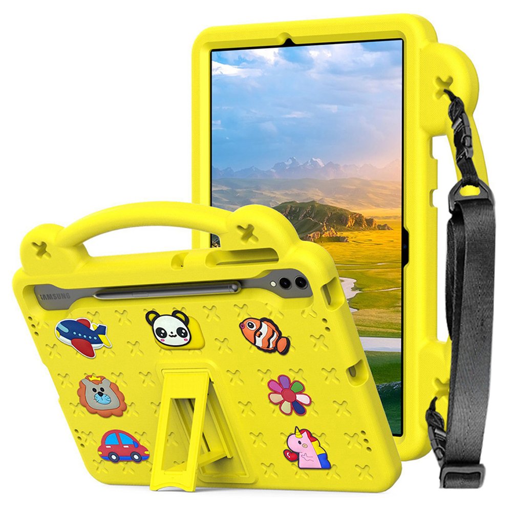 갤럭시탭 S9 FE 플러스 케이스 범퍼 유아 키즈 에바폼 애니멀비츠 핑크, 탭 S9 FE+/S9+ 상세 이미지 2