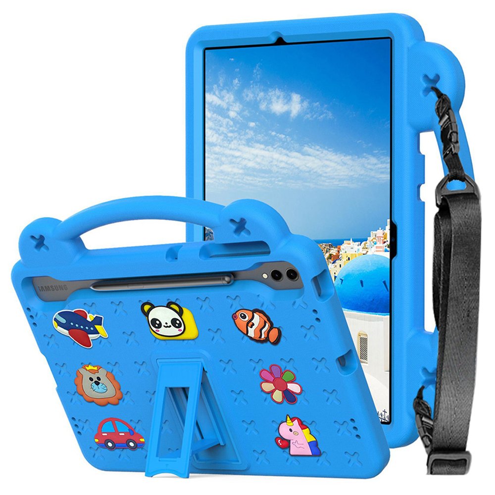 갤럭시탭 S9 FE 플러스 케이스 범퍼 유아 키즈 에바폼 애니멀비츠 핑크, 탭 S9 FE+/S9+ 상세 이미지 1