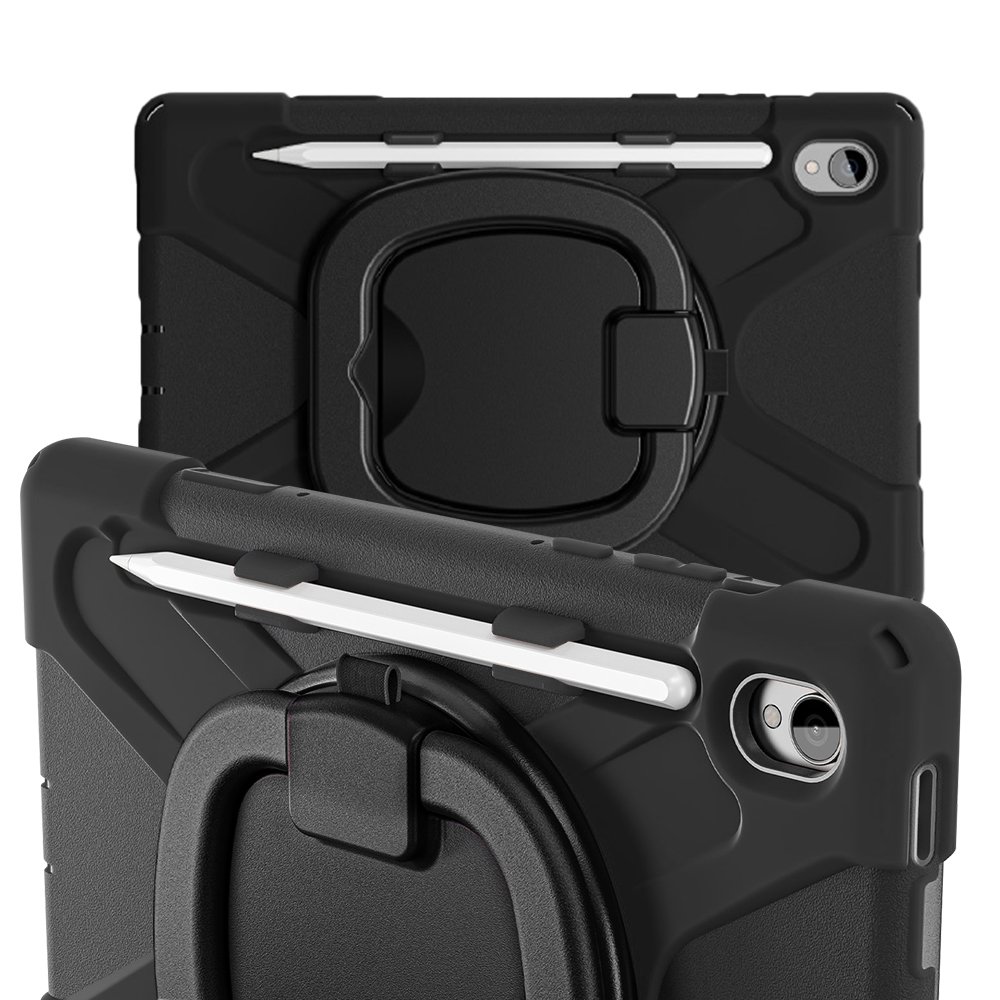 갤럭시탭 S11 케이스 범퍼 회전 폴리곤 아머 매트블랙, 탭 S11 상세 이미지 1