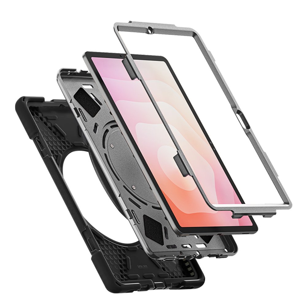 갤럭시탭 S11 케이스 범퍼 회전 폴리곤 아머 매트블랙, 탭 S11 상세 이미지 2