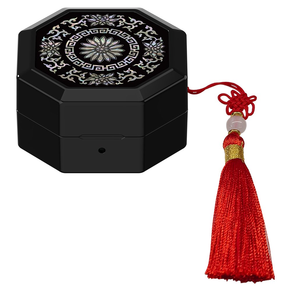 삼성 갤럭시 버즈4 버즈4프로 케이스 꽃 전통 문양 상세 이미지 1