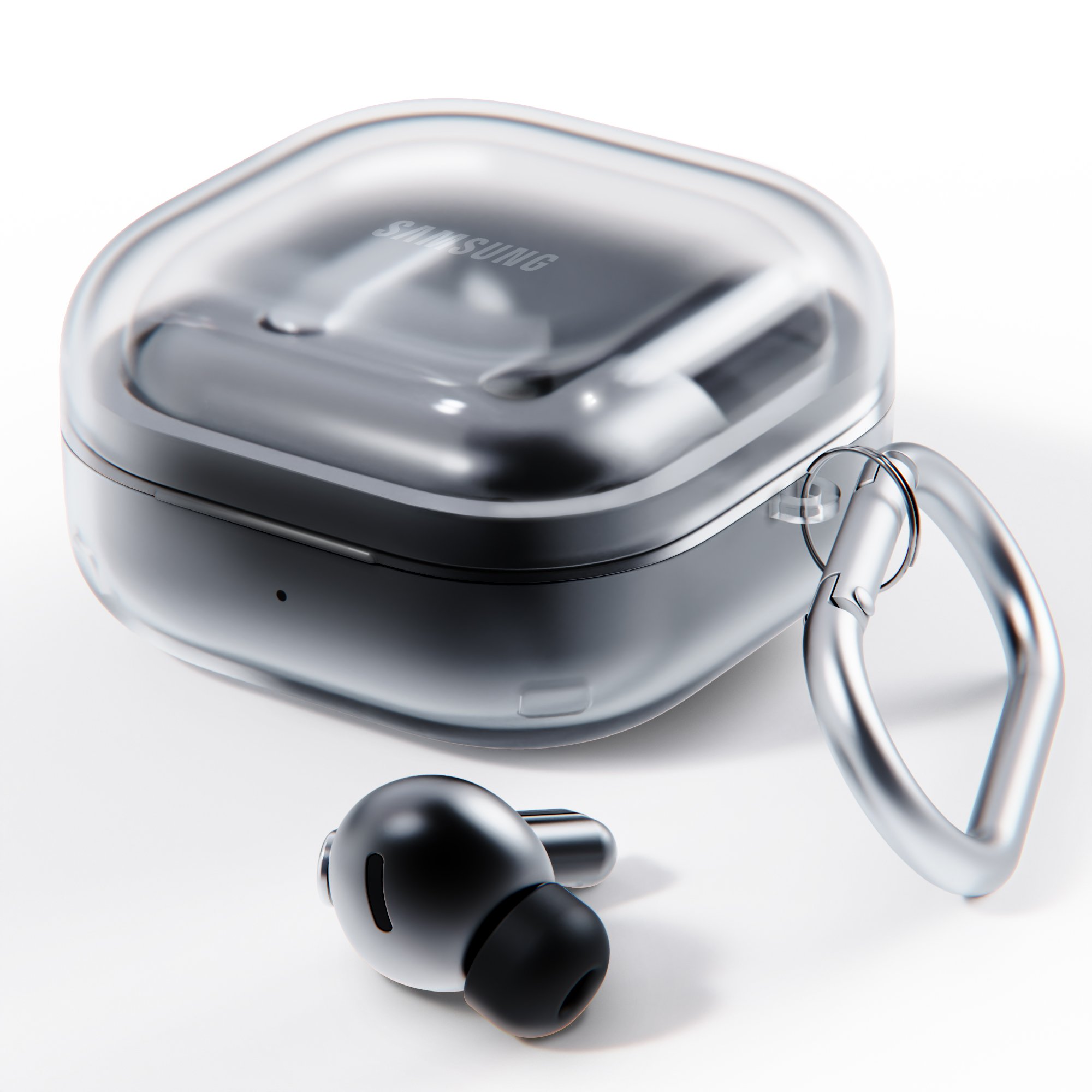 미아크 국산 갤럭시 버즈4 / 버즈4프로 반투명 매트 클리어 케이스 상세 이미지 1