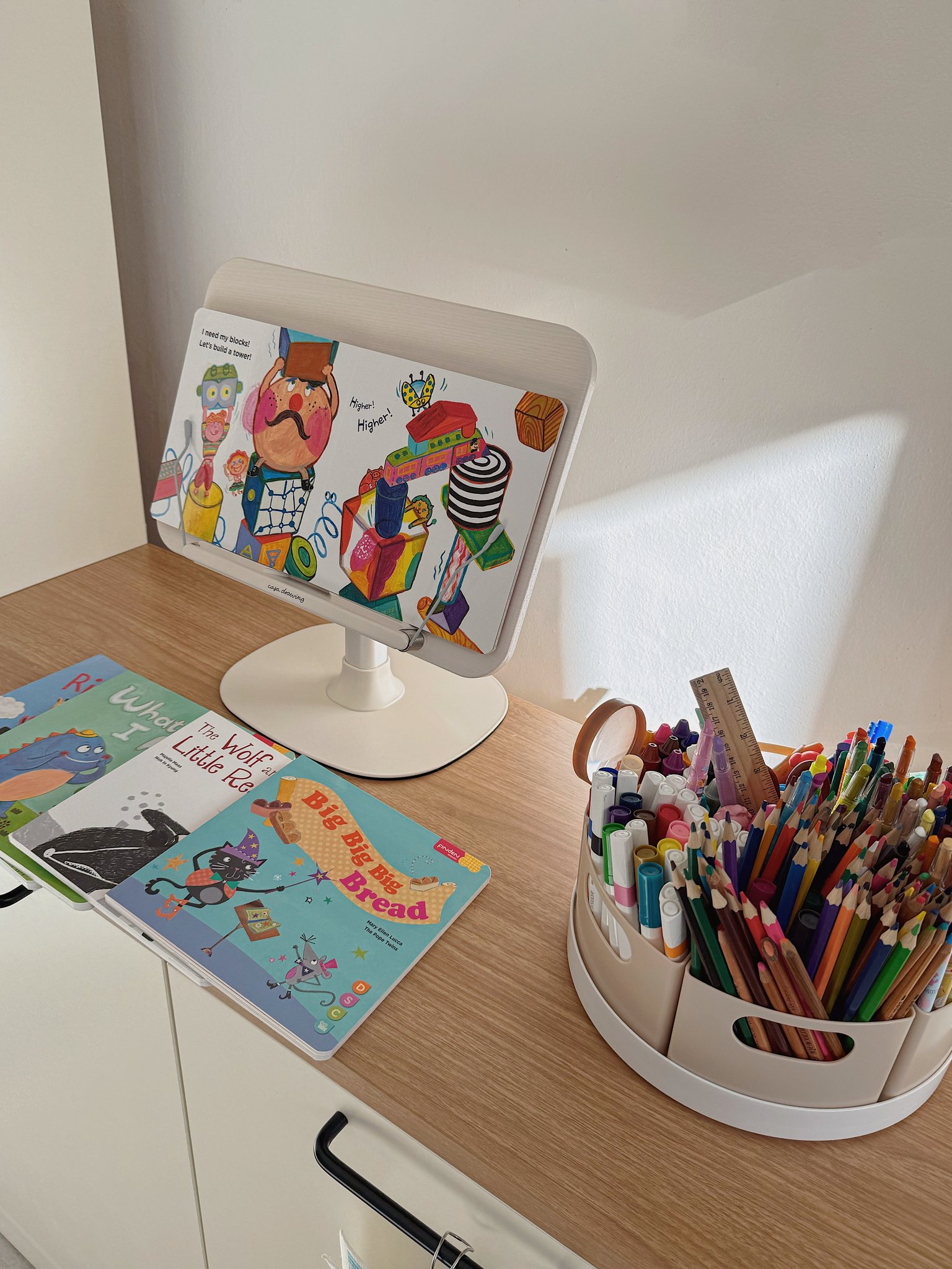 까사드로잉 유아 어린이 독서대 태블릿 책 거치대 북스탠드 상세 이미지 2