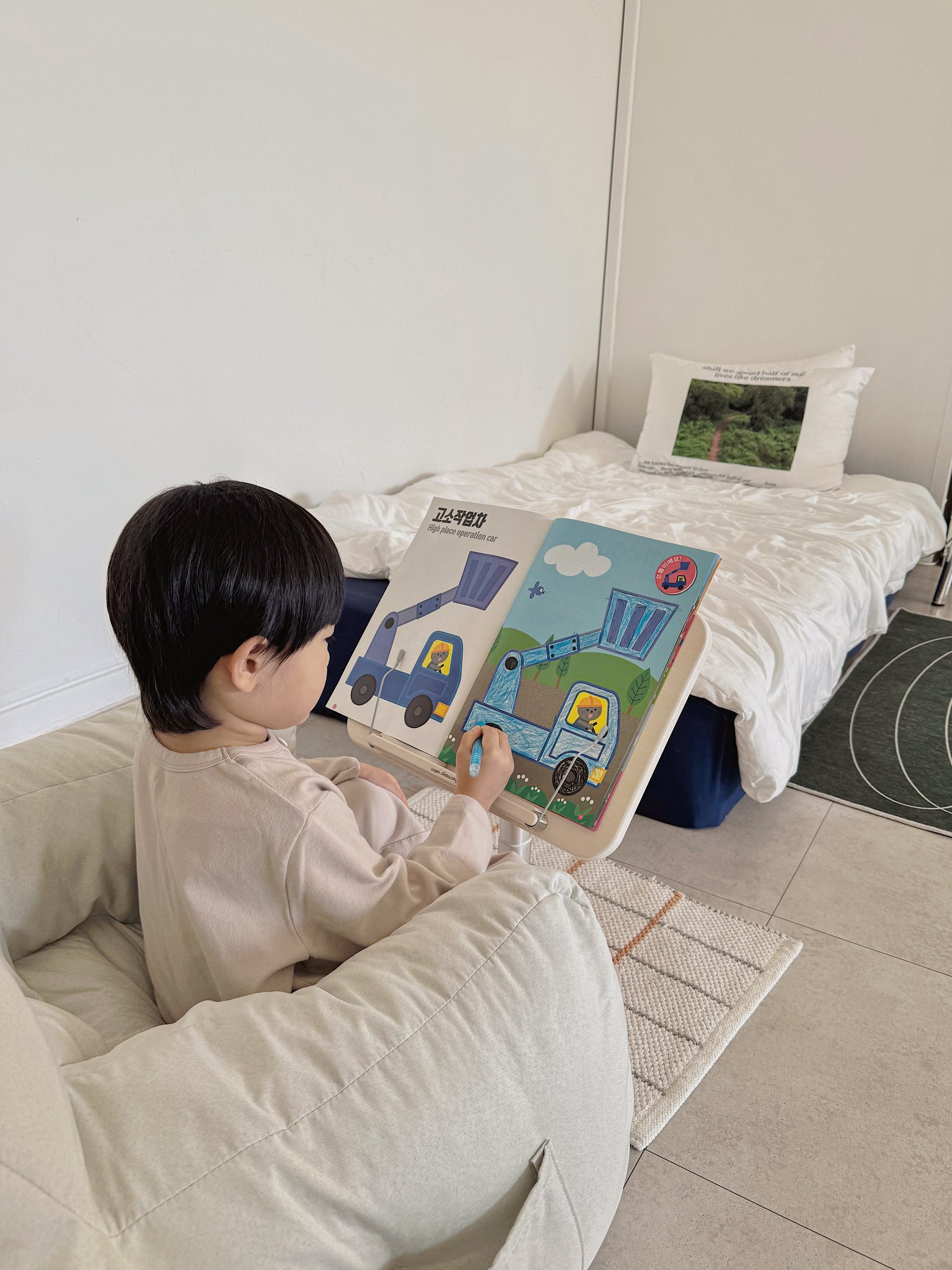 까사드로잉 유아 어린이 독서대 태블릿 책 거치대 북스탠드 상세 이미지 1