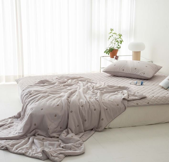 송화침장 키즈 어린이 쿨링 여름 냉감 이불세트 캐릭터 곰돌이 이불세트 상세 이미지 1