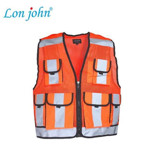 안전용 경찰 조끼 야광 반사 조끼 작업 현장 상세 이미지 1