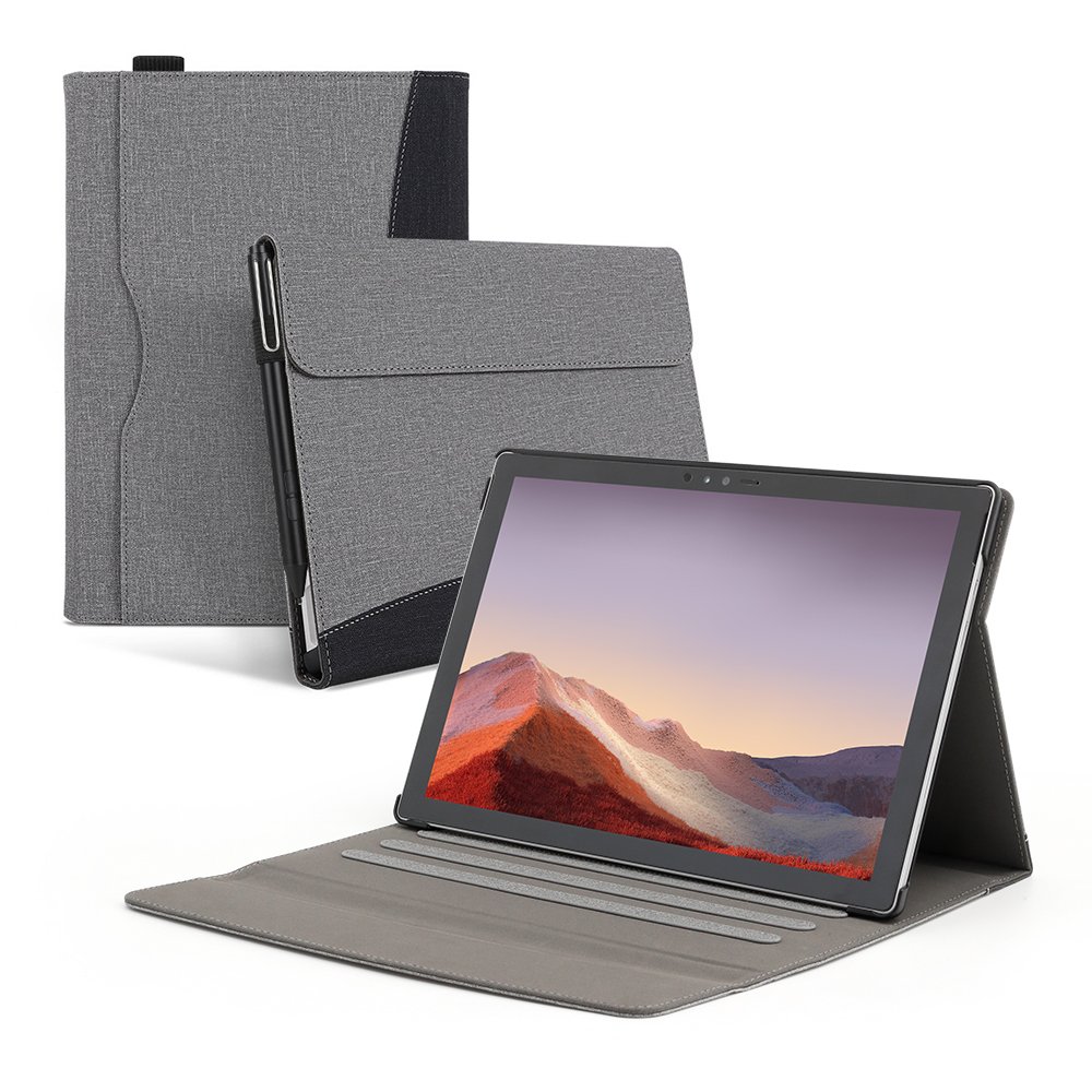 서피스 프로 7 케이스 북커버 가죽 다이어리 민트, 프로 7 상세 이미지 2