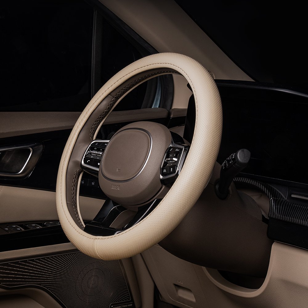 벤딕트 핸들커버 자동차 열선 겨울 여름 논슬립 핸들 커버 운전대 숨쉬는 타공 원형 상세 이미지 2