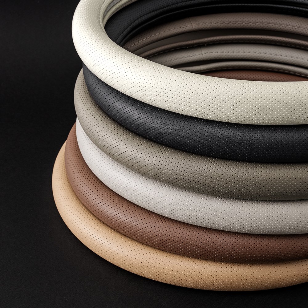 벤딕트 핸들커버 자동차 열선 겨울 여름 논슬립 핸들 커버 운전대 숨쉬는 타공 원형 상세 이미지 1