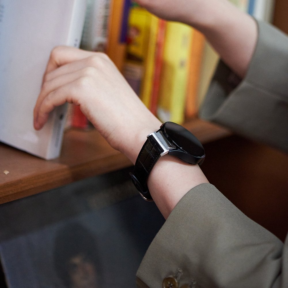 애플워치 갤럭시워치 리얼 악어가죽 스트랩 밴드 10 9 8 SE 울트라2 상세 이미지 2