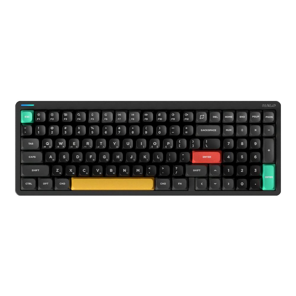 NUPHY Halo96 V2 IO 기계식키보드 한영 각인 옵시디언 블랙, 맥스 갈축 상세 이미지 2