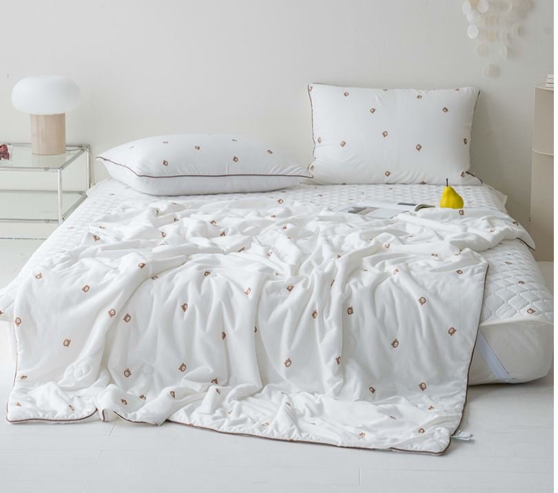 송화침장 키즈 어린이 쿨링 여름 냉감 이불세트 캐릭터 곰돌이 이불세트 상세 이미지 2