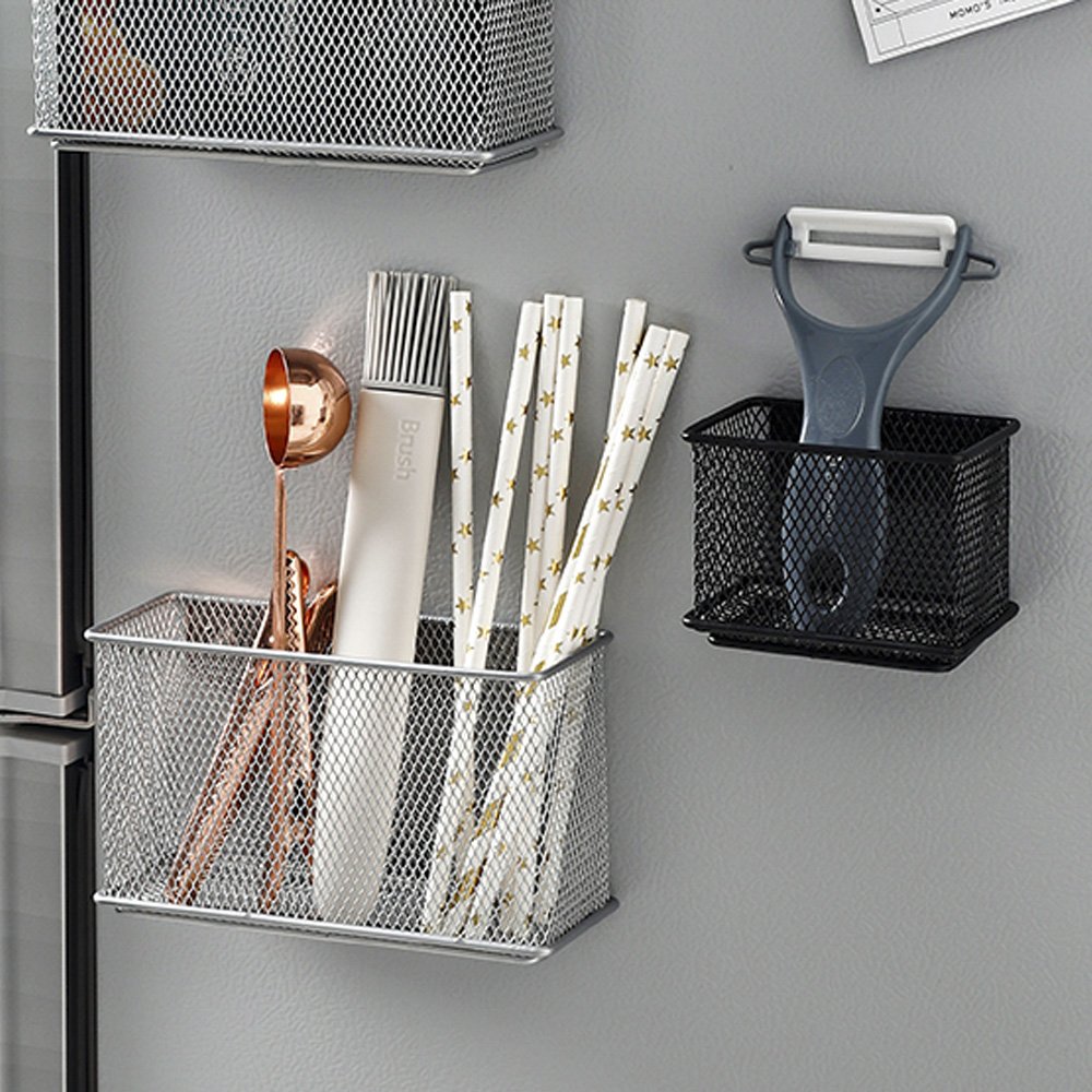 무타공마켓 자석수납함 현관 마스크보관함 냉장고정리함 열쇠 차키 다용도 자석포켓 월포켓 M 상세 이미지 1