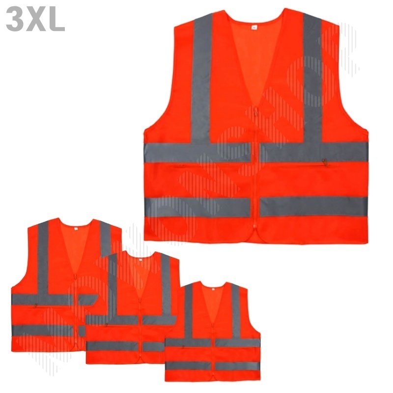 형광색 조끼 안전관리자 발광 공사장 현장 야광 xxxl 상세 이미지 1