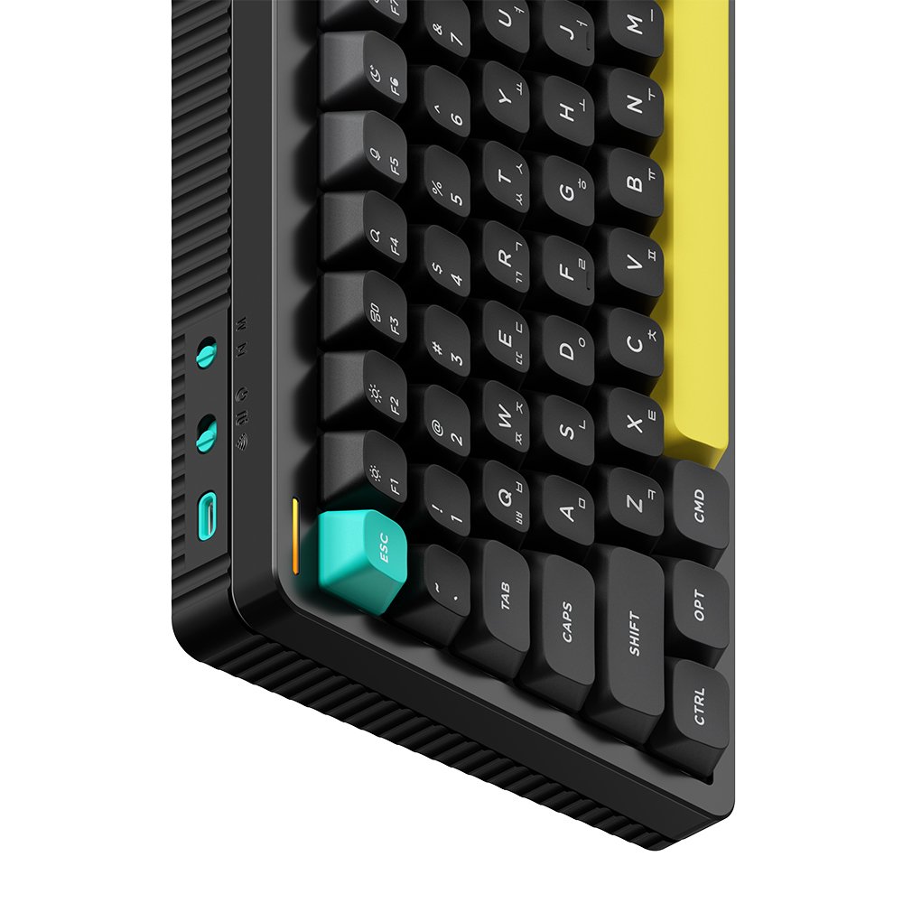 NUPHY Halo96 V2 IO 기계식키보드 한영 각인 옵시디언 블랙, 맥스 갈축 상세 이미지 2